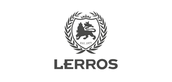 Logo mit Wappen und dem Namen Lerros.