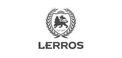 Logo mit Wappen und dem Namen Lerros.